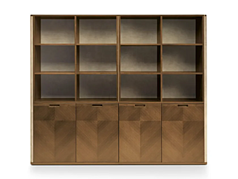 Высокий открытый деревянный офисный стеллаж i 4 Mariani Avatar фабрика i 4 Mariani из Италии