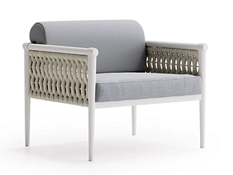 Кресло с подлокотниками из ткани Atmosphera  Dandy 2.0 PF.OUT.DA20.PL+PF.OUT.CXDA20.PL фабрика ATMOSPHERA из Италии