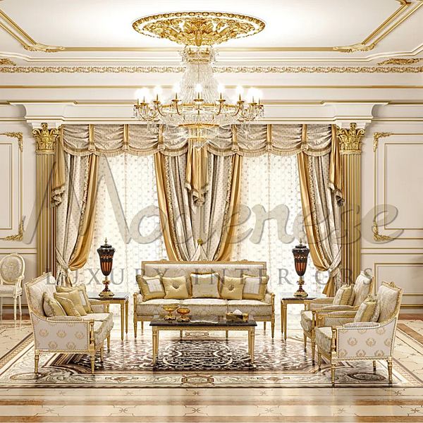 Кресло с обитой спинкой из ткани MODENESE GASTONE 14457 фабрика MODENESE GASTONE из Италии. Фото №2