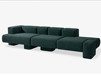 Модульный диван на три места из ткани CARPANESE  Cusco