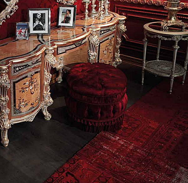 Пуф ASNAGHI INTERIORS L11006 фабрика ASNAGHI INTERIORS из Италии. Фото №1