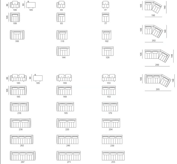 Модульный диван с тканевой обивкой GYFORM Achille фабрика Gyform из Италии. Фото №10