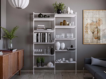 Секционный настенный стеллаж из чугунного хранения DAMIANO LATINI Dama фабрика DAMIANO LATINI из Италии