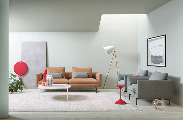 Кофейный столик круглой формы из полиуретана ZANOTTA TEMPO 631 фабрика ZANOTTA из Италии. Фото №7