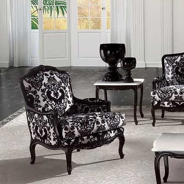 Кресло ANGELO CAPPELLINI SITTINGROOMS Balzac 1663 фабрика ANGELO CAPPELLINI из Италии. Фото №1
