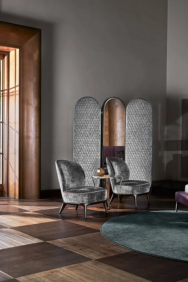 Обитое кресло с деревянными ножками Nicole OPERA CONTEMPORARY Nicole 49039 фабрика OPERA CONTEMPORARY из Италии. Фото №2