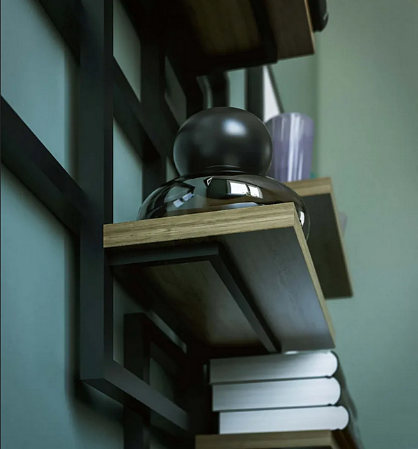 Настенный винный стеллаж из металла DAMIANO LATINI Caos фабрика DAMIANO LATINI из Италии. Фото №5