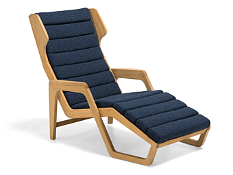 Шезлонг с подлокотниками из алюминия Molteni & C D 150 5 фабрика Molteni & C.(+VITRA) из Италии