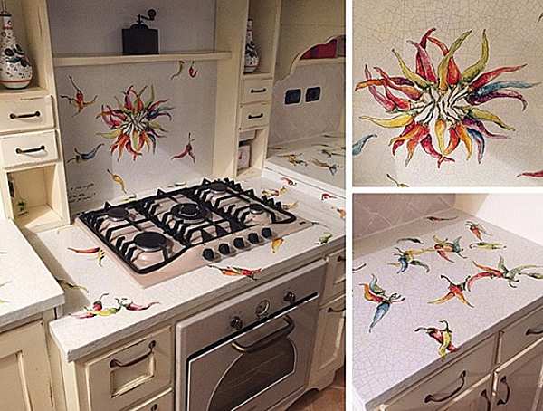 Элемент кухни DOMIZIANI TOP PER CUCINE PIETRA/LAVA фабрика DOMIZIANI из Италии. Фото №1