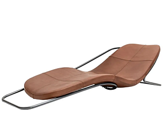 Обитанный кожей шезлонг Driade Wireflow фабрика Driade из Италии