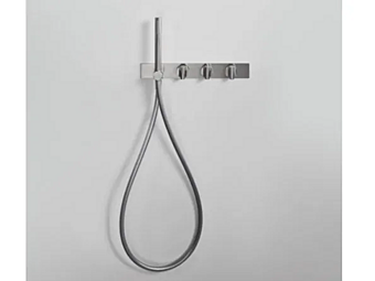 Термостатический смеситель для душа из нержавеющей стали с ручным душем AGAPE квадратный фабрика Agape из Италии