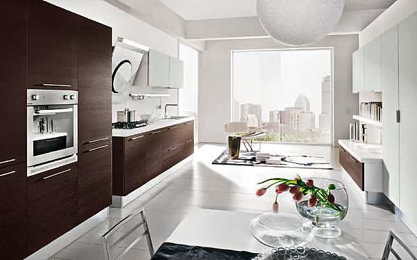 Кухня HOME CUCINE frontali wengè фабрика HOME CUCINE из Италии. Фото №1