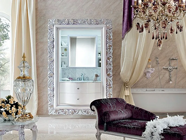 Настенная туалетная тумба с зеркалом и ящиками MODENESE GASTONE 13698 фабрика MODENESE GASTONE из Италии. Фото №3