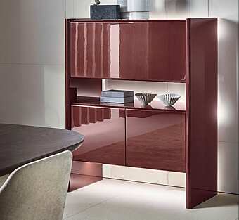 Барный шкаф с ящиками и дверцами из массива дерева OLIVIERI Cosmo MCO105 фабрика OLIVIERI из Италии