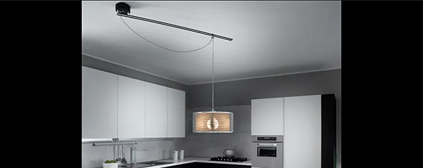 Светильник подвесной LED с металлическим сетчатым абажуром Lumina Moove 750 фабрика Lumina из Италии. Фото №3