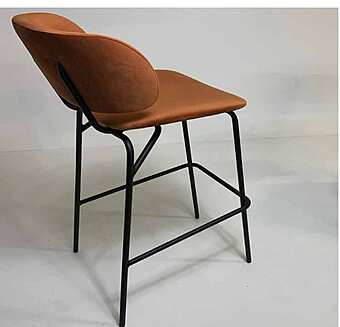 Стул барный из металла и бархата ARREX A582