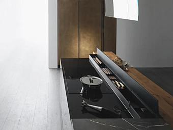 Кухня с оборудованием из дерева VALCUCINE Logica Theca