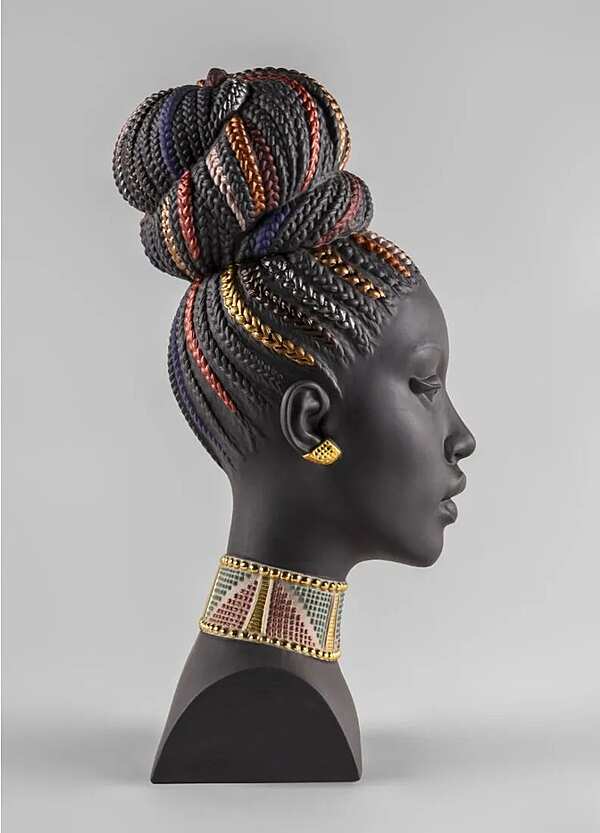 Бюст LLADRO African colors Sculpture фабрика LLADRO из Италии. Фото №3