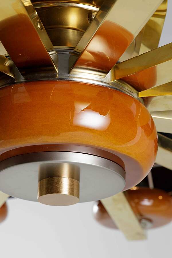 Латунная люстра, керамика SIGMAL2  7313/12 фабрика SIGMA L2 из Италии. Фото №6