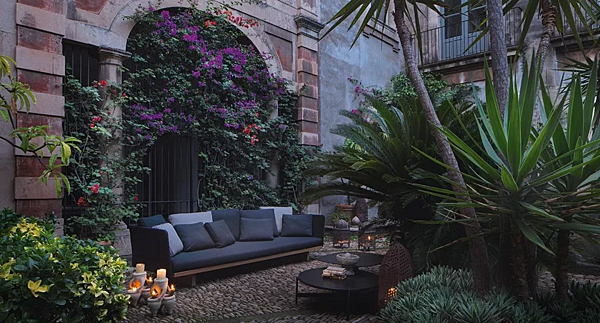 Диван на три места с мягкой спинкой из ткани PAOLA LENTI Sabi B39B фабрика PAOLA LENTI из Италии. Фото №11