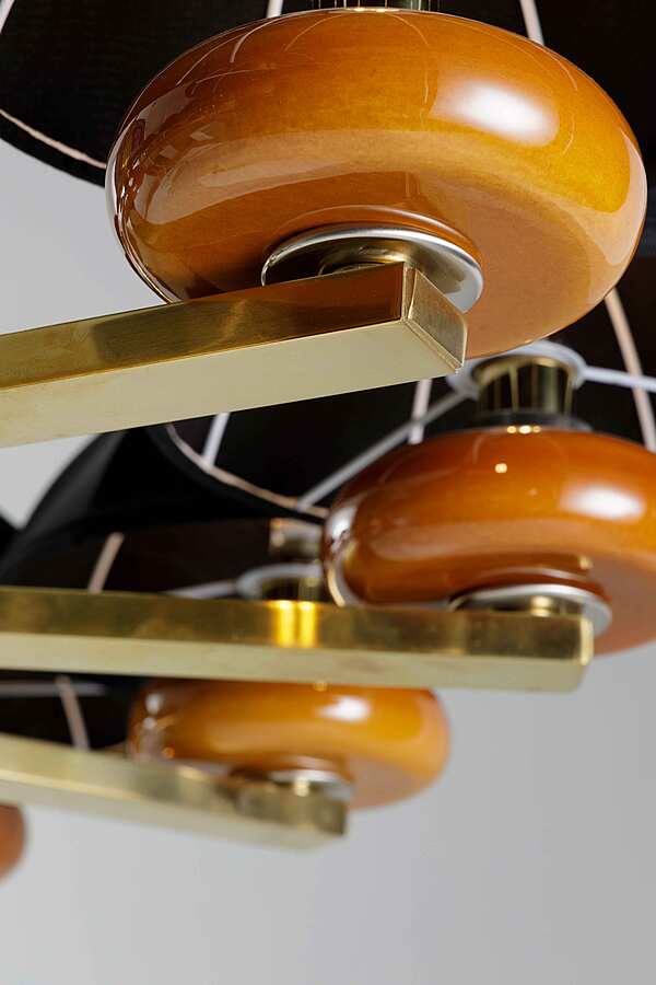 Латунная люстра, керамика SIGMAL2  7313/12 фабрика SIGMA L2 из Италии. Фото №4