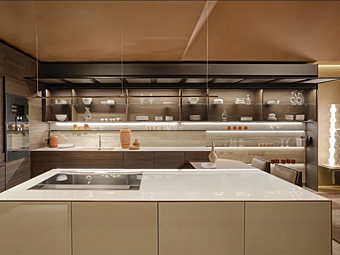 Настенный кухонный модуль из дерева VALCUCINE Vela Настенный кухонный модуль из дерева VALCUCINE Vela фабрика VALCUCINE из Италии