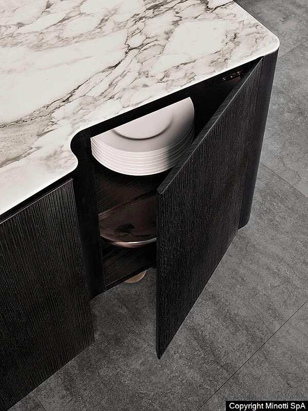 Тумба MINOTTI Lou "Sideboard" Christophe Delcourt фабрика Minotti из Италии. Фото №28
