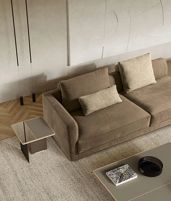 Секционный диван с тканевой обивкой Frigerio Miller 15715 фабрика Frigerio из Италии. Фото №7