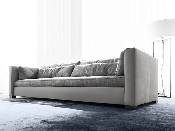 Диван с обитой спинкой из ткани ERBA ITALIA Alchimia фабрика ERBA ITALIA из Италии. Фото №1