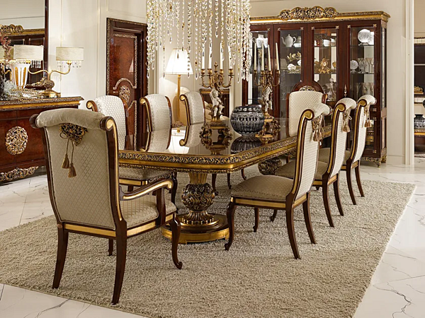 Прямоугольный стол из массива дерева A.R.ARREDAMENTI SRL Grand Royal 406 фабрика A.R.ARREDAMENTI SRL из Италии. Фото №3