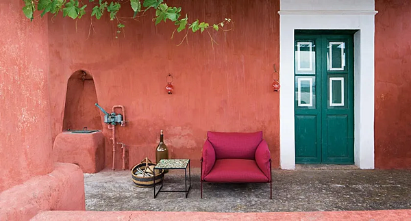 Кресло с обивкой из ткани и съемным чехлом PAOLA LENTI Kabà B109AE фабрика PAOLA LENTI из Италии. Фото №5