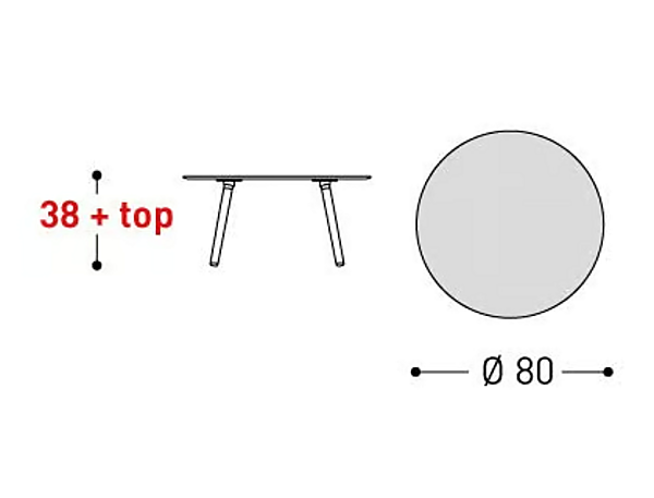 Кофейный столик круглой формы из ироко VARASCHIN  EMMA 23670, 23671, 23672, 23673 фабрика VARASCHIN из Италии. Фото №15