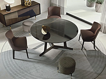 Круглый стол из фарфорового камня Frigerio ARJA 17307F фабрика Frigerio из Италии