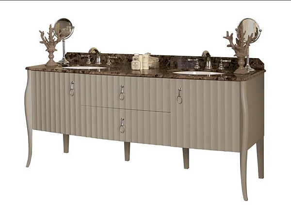Двухместная тумба с ящиками из дерева Gentry Home Charlotte фабрика Gentry Home из Италии. Фото №1