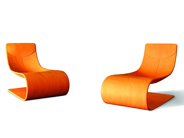 Шезлонг из кожи или ткани EGOITALIANO Shalla фабрика Egoitaliano из Италии. Фото №1