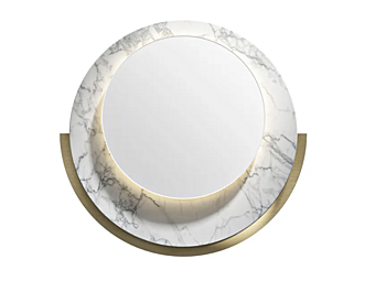Круглое настенное зеркало с мраморной рамой D70 Capital Collection RND1.SP Круглое настенное зеркало с мраморной рамой D70 Capital Collection RND1.SP фабрика Capital Collection из Италии