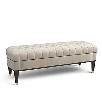 Банкетка из массива дерева с мягкой обивкой DECORA ( LCI STILE) V023C фабрика DECORA ( LCI STILE) из Италии