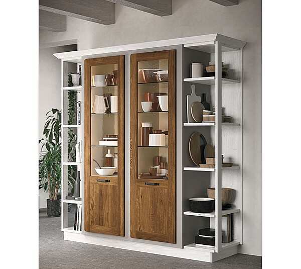 Деревянная кухня с ручками LUBE CUCINE Rebecca 7 фабрика LUBE CUCINE из Италии. Фото №4