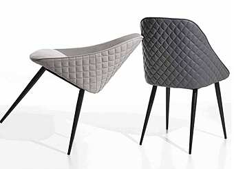 Стул из металла, текстиля и эко-кожи ARREX A204