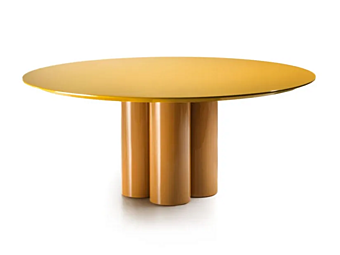 Круглый лакированный стол из дерева Frigerio Elly 18270L фабрика Frigerio из Италии