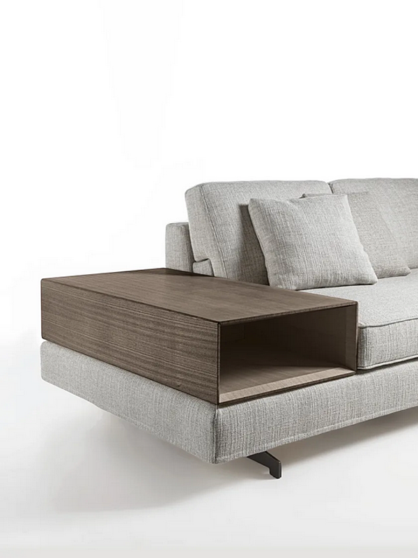 Диван с обитой спинкой на пять мест из ткани с съемным чехлом Frigerio  Davis Top Flat 12129 фабрика Frigerio из Италии. Фото №11