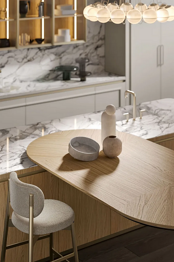 Кухня из дерева с островом.0 Old Line Radha 2 фабрика Oldline из Италии. Фото №8