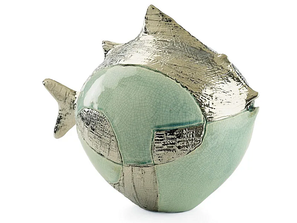 Керамическая скульптура рыбы Pop Globe MARIONI 00103 фабрика MARIONI из Италии. Фото №1