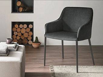 Кресло с подлокотниками из ткани SEDIT Lilium LILMET фабрика SEDIT из Италии