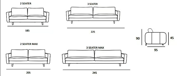Диван из кожи с мягкой спинкой MitoHome Ego фабрика MitoHome из Италии. Фото №11
