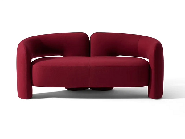Диван с обитой спинкой на два места из ткани CASSINA Dudet фабрика CASSINA из Италии. Фото №1