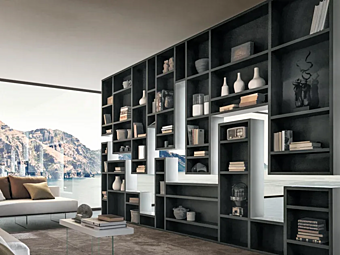 Плавающая книжная полка из 30 мм стекла LAGO Weightless