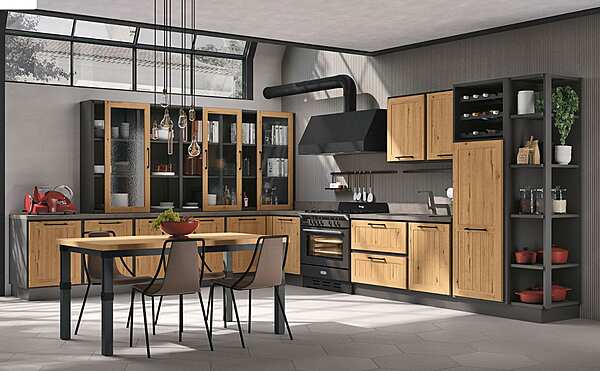 Кухня угловая из материала LUBE CUCINE Provenza 7 фабрика LUBE CUCINE из Италии. Фото №1