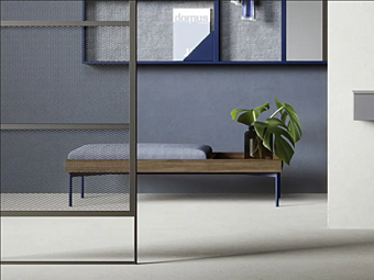 Деревянная скамья для хранения NOVAMOBILI Cube Storage Bench