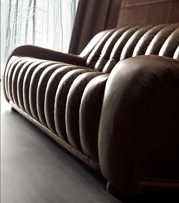 Диван из кожи на три места CORTEZARI  Victor 630 фабрика CORTE ZARI из Италии. Фото №5